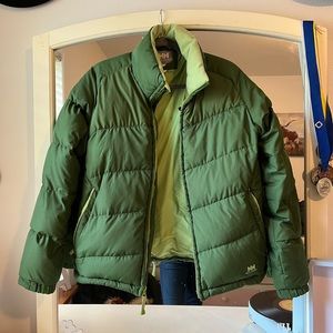 Helly Hansen Green Puffer Coat Size M